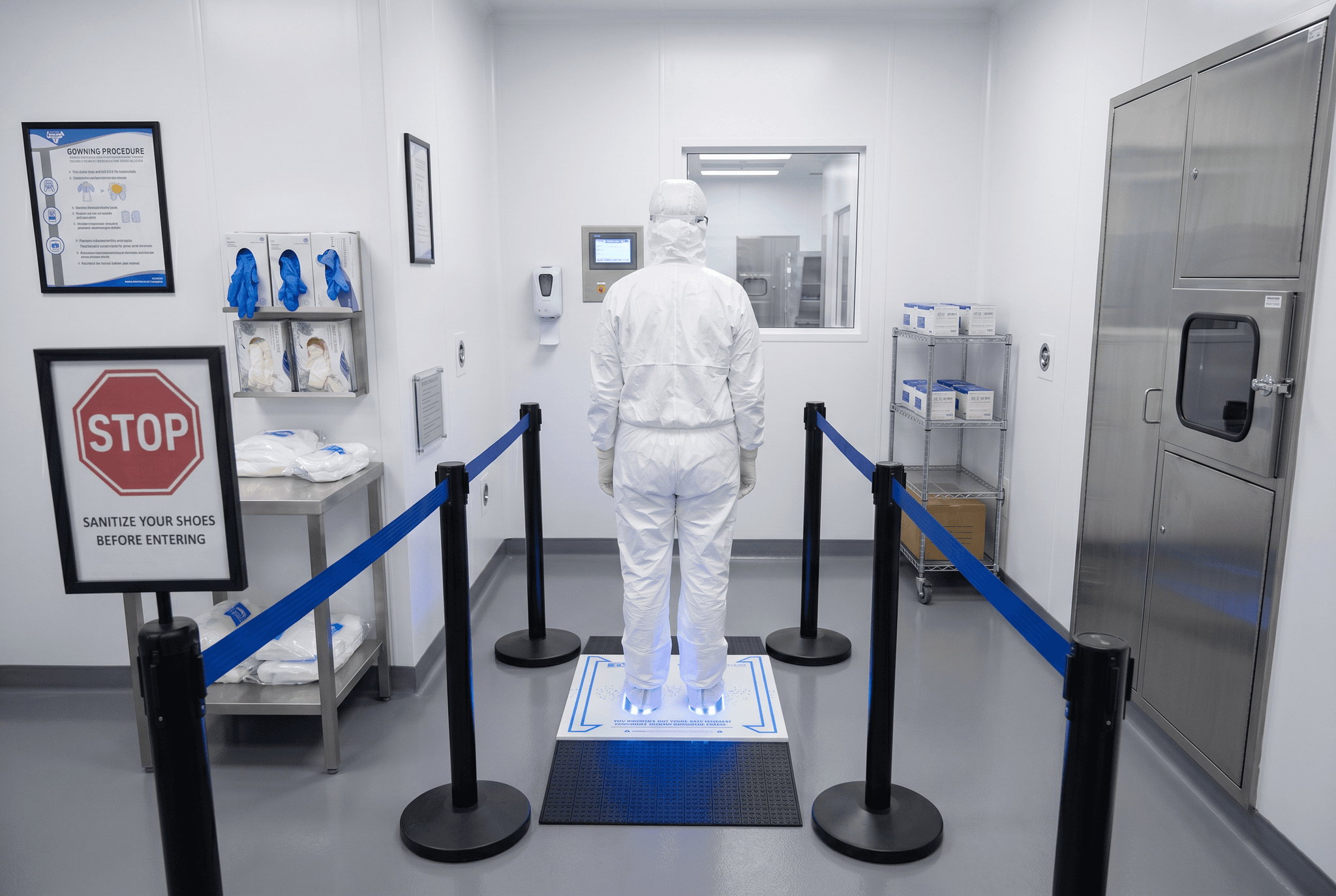 UVZone Pathogen Reduction System in use at facility entrance