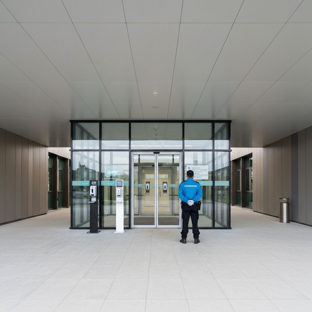 Healthcare facility entrance