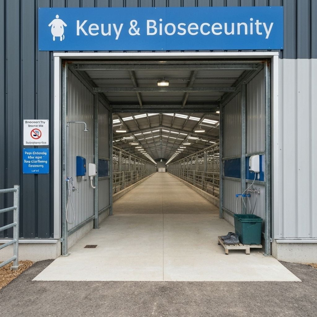 Livestock facility entrance